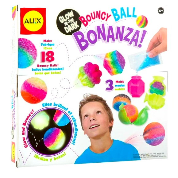 NWT ALEX Toys Craft Glow in the Dark Bouncy Ball Bonanza Creative Kit STEM - Picture 1 of 3